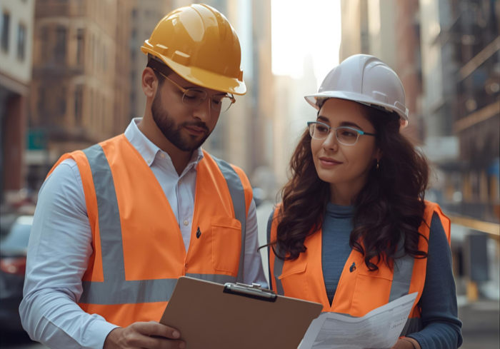 Contractor Subcontractor Hard Hat Blueprints